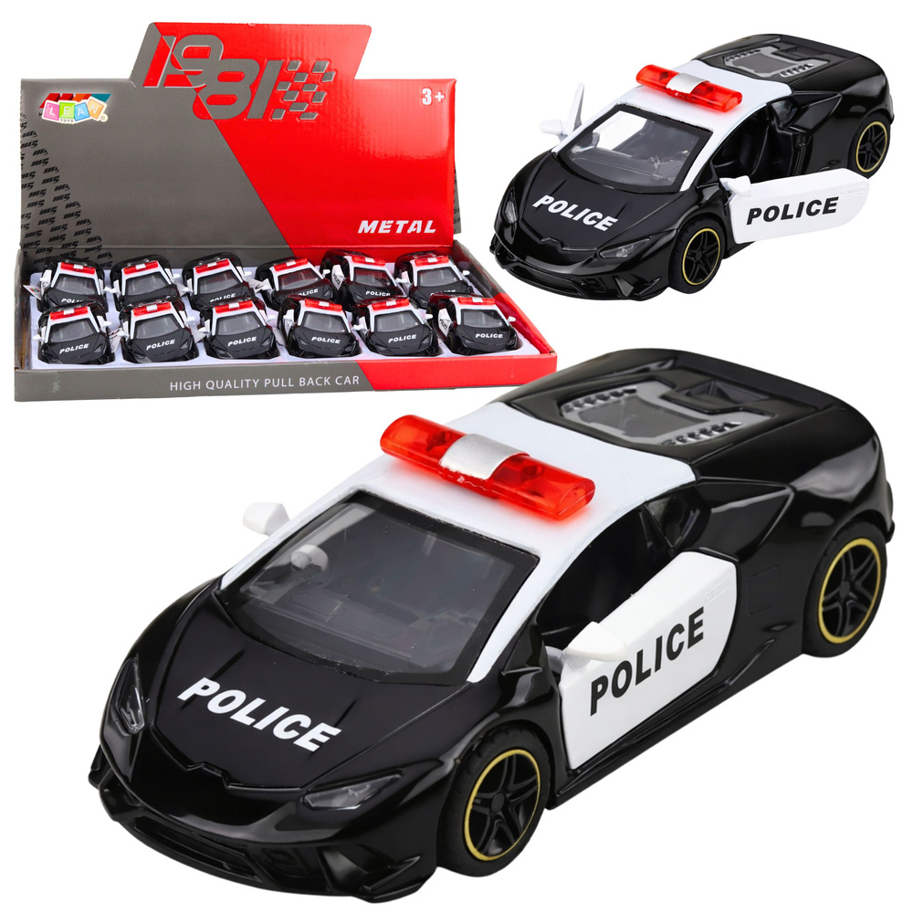 Policijos automobilis 10,5 x 5 x 3,5 cm