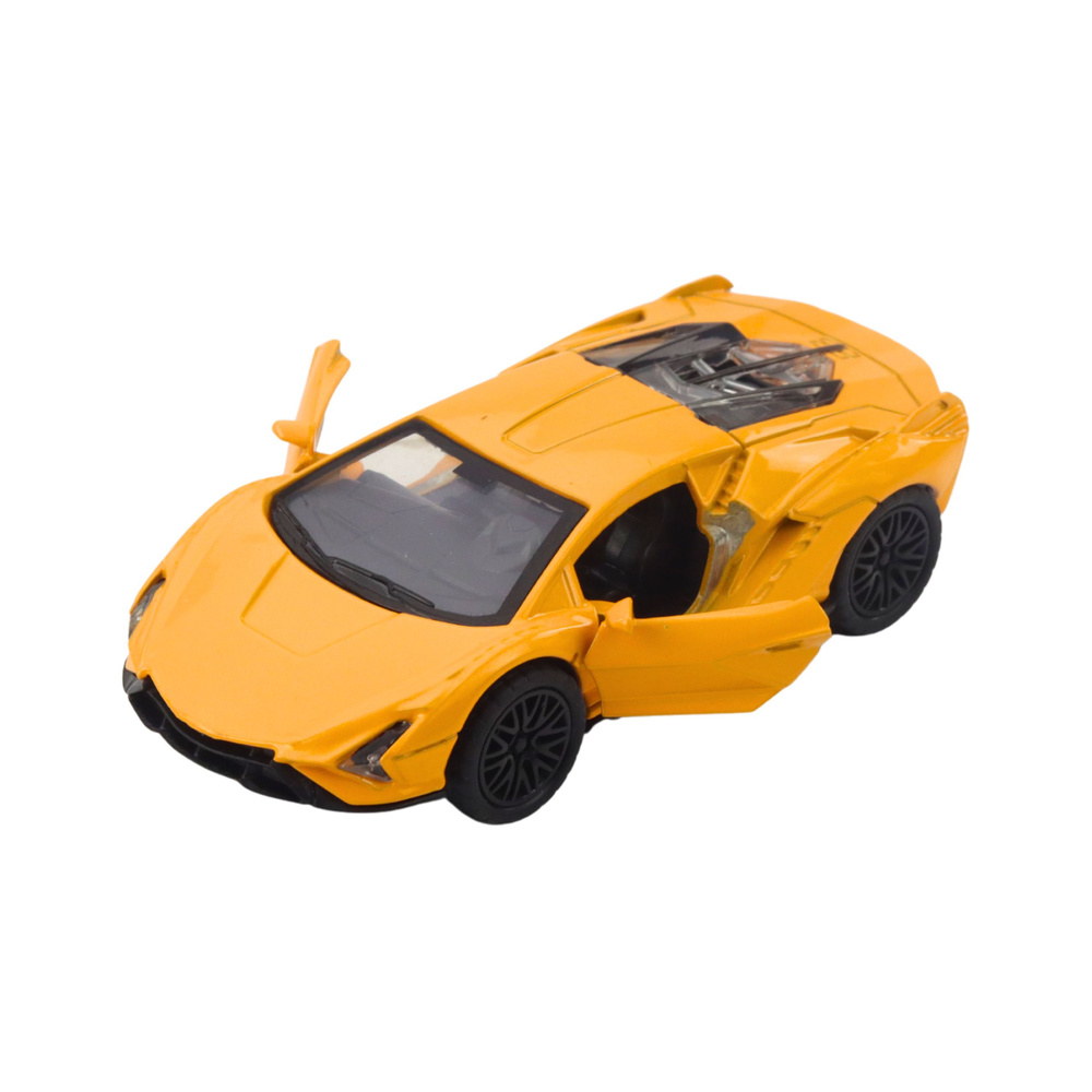 Metalinis sportinis automobilis su šviesomis ir garsais, 12x5.5x3.5 cm 1
