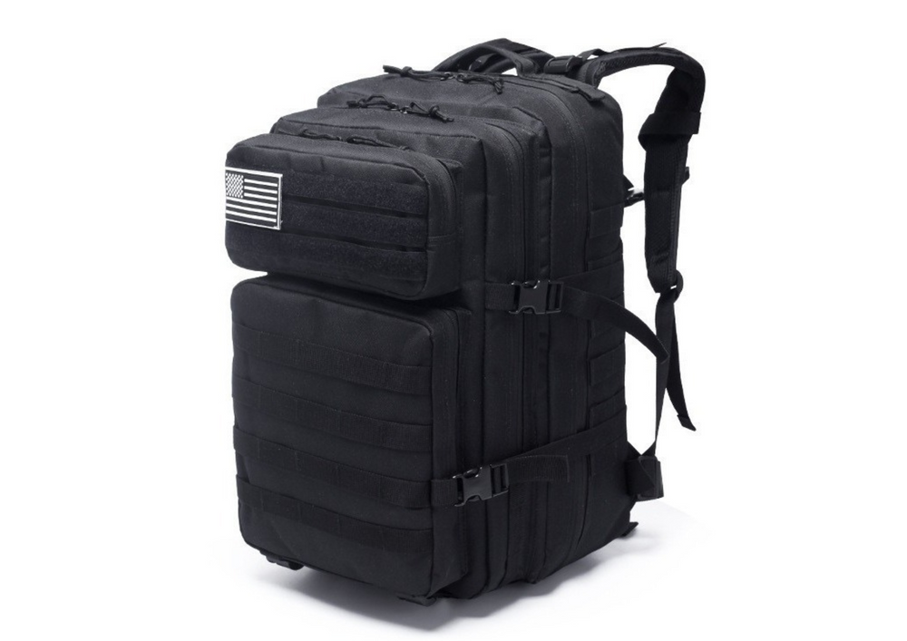 Karinė kuprinė 40-60l juoda 2