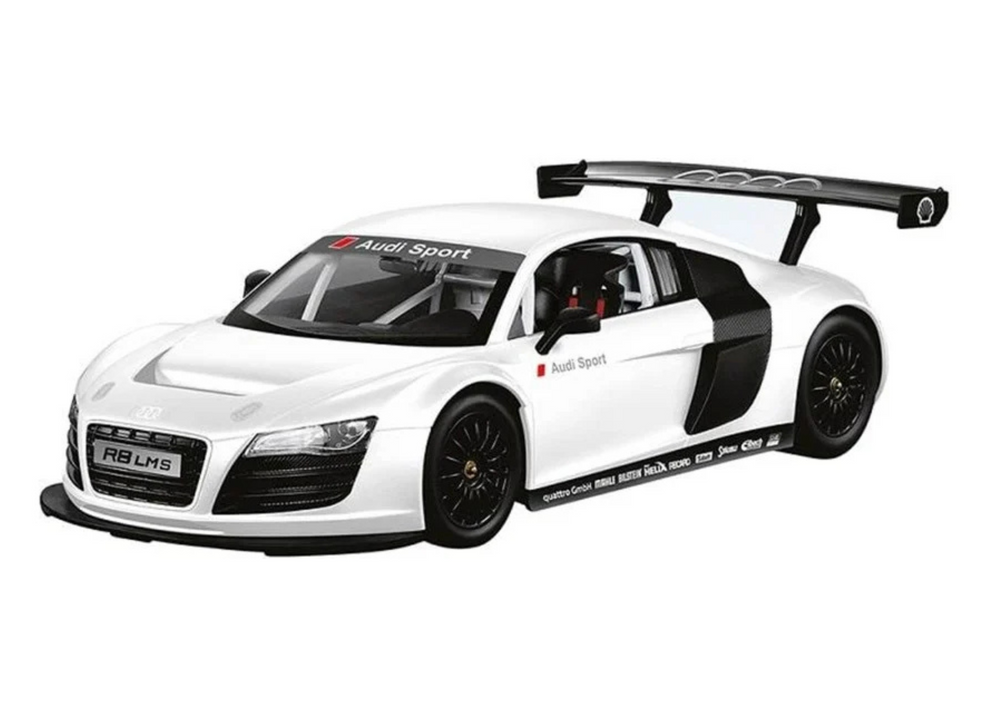 Nuotolinio valdymo audi r8 sportinis automobilis 1:18, baltas