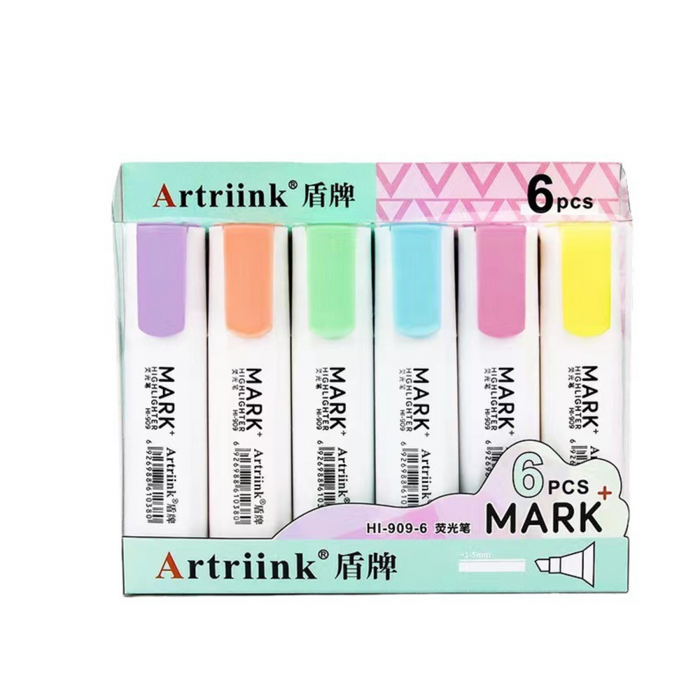 Pastelinių žymeklių rinkinys 6 vnt.