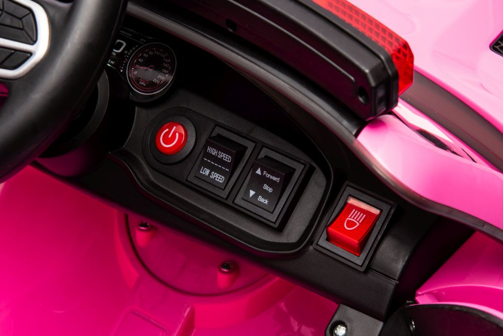 Akumuliatorinis automobilis vaikams dodge charger policija rožinis