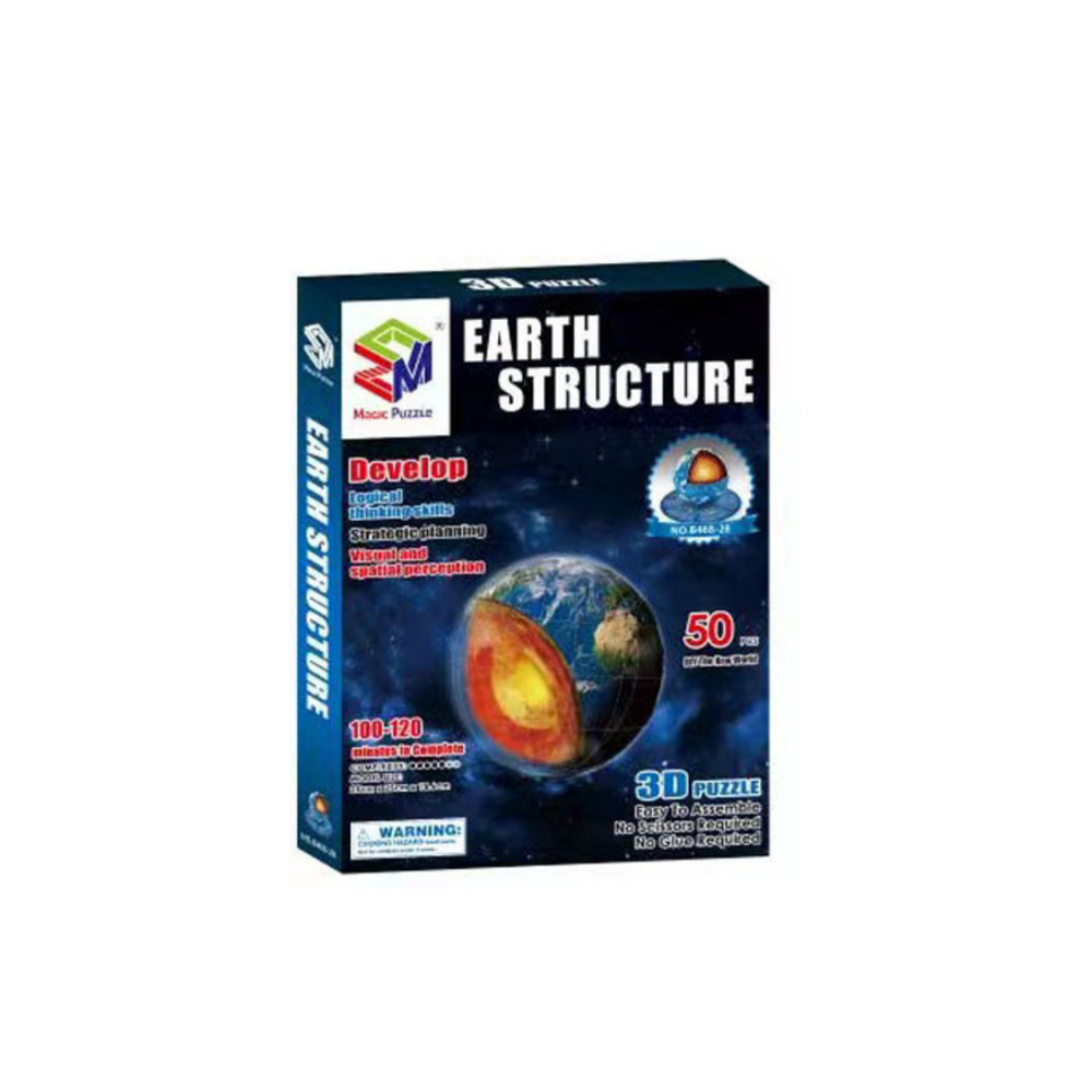 3D Žemės planetos dėlionė 50pcs