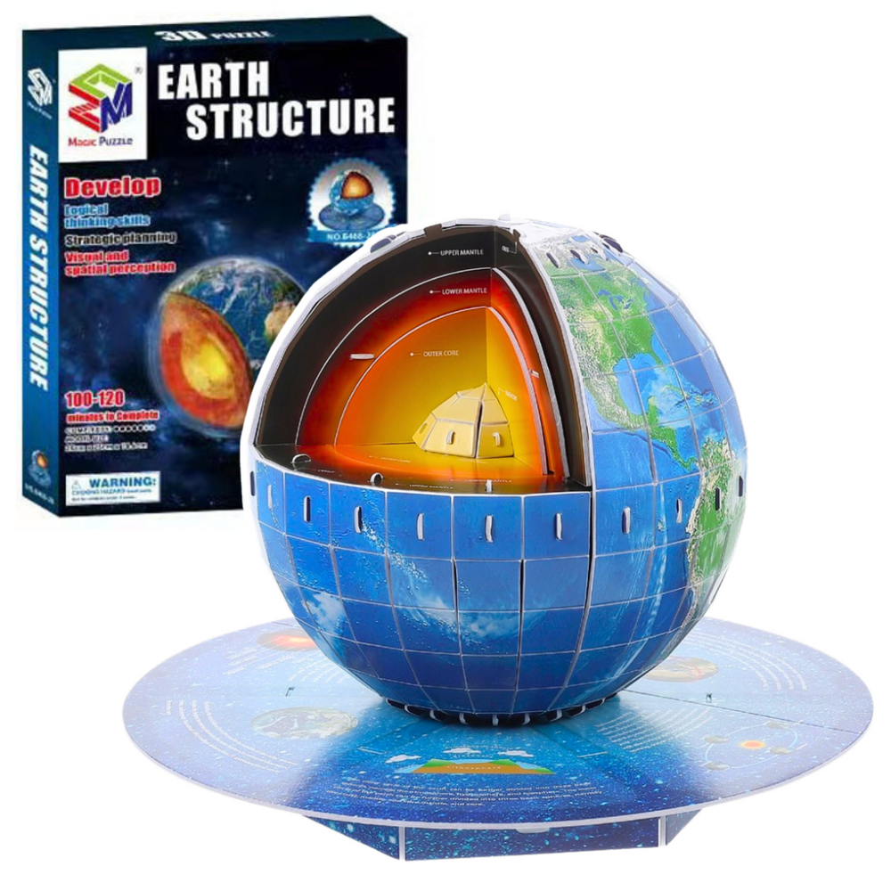 3D Žemės planetos dėlionė 50pcs