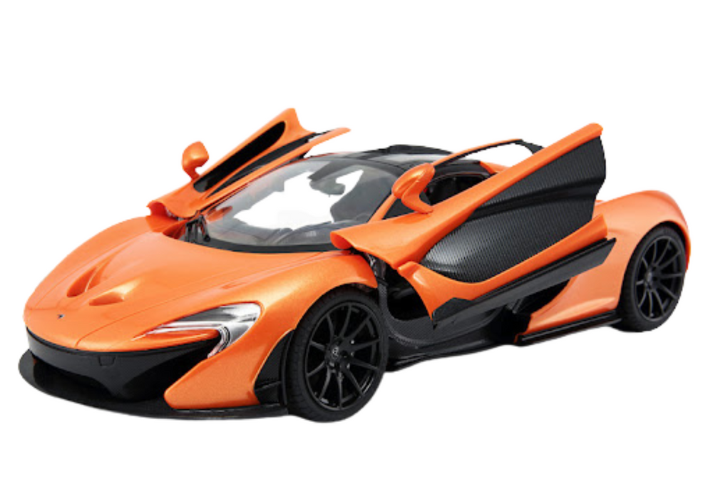 Nuotoliniu būdu valdomas oranžinis mclaren p1 modelis 1:14