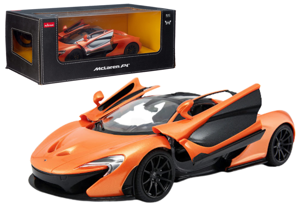 Nuotoliniu būdu valdomas oranžinis mclaren p1 modelis 1:14