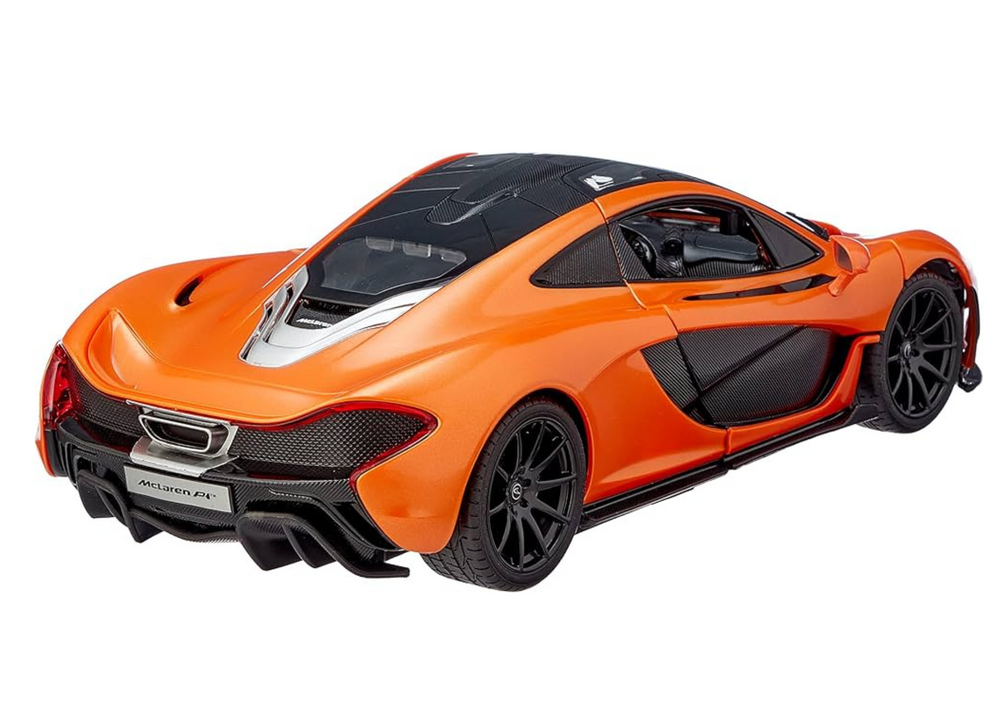 Nuotoliniu būdu valdomas oranžinis mclaren p1 modelis 1:14