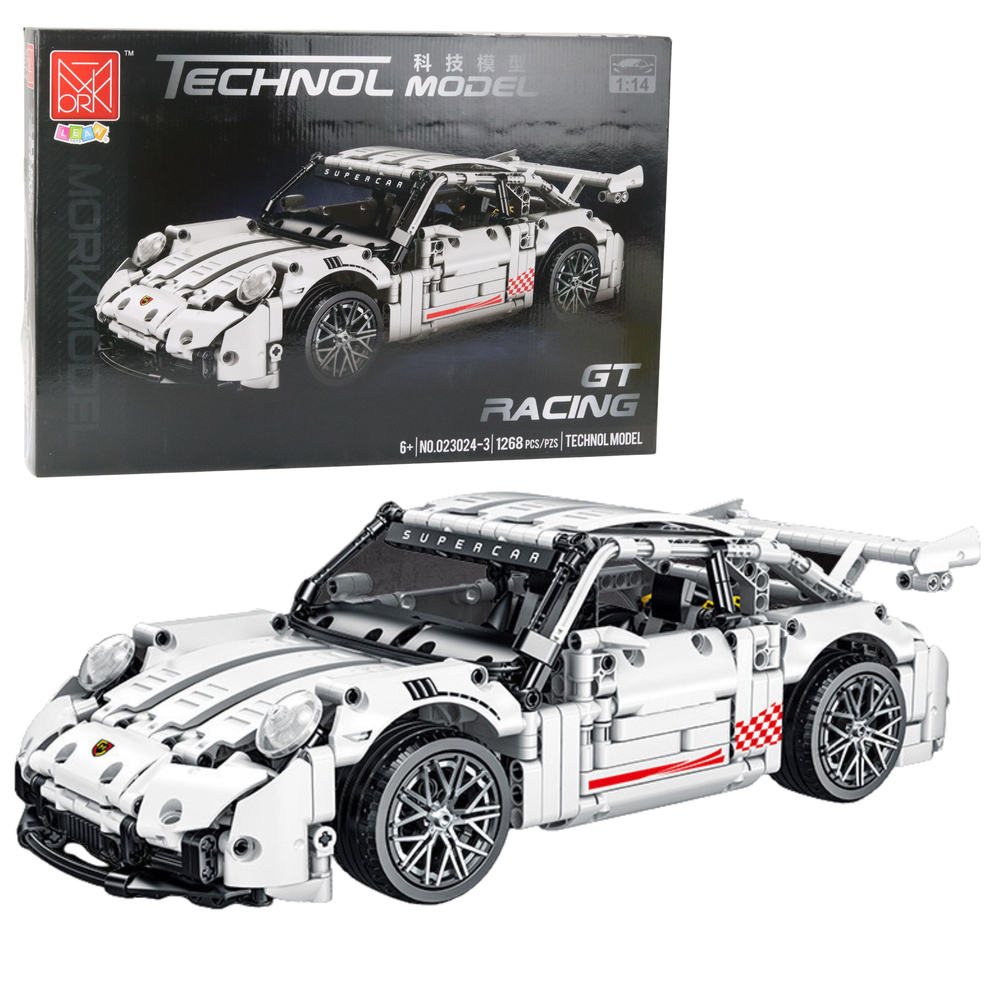 Konstruktorius gt racing automobilis 1:14, 1268 detalės