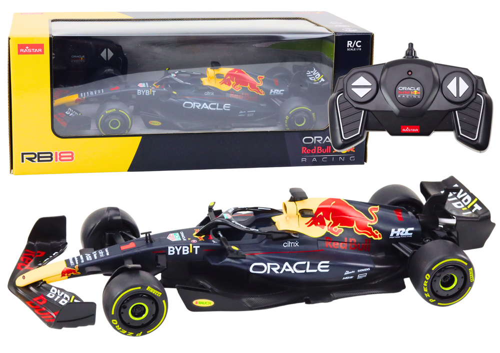 Nuotoliniu būdu valdomas red bull racing rb18 modelis 1:18