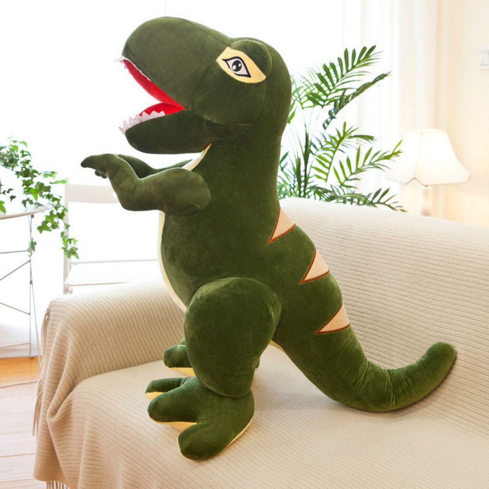 Žalias pliušinis žaislas dinozauras 35 cm