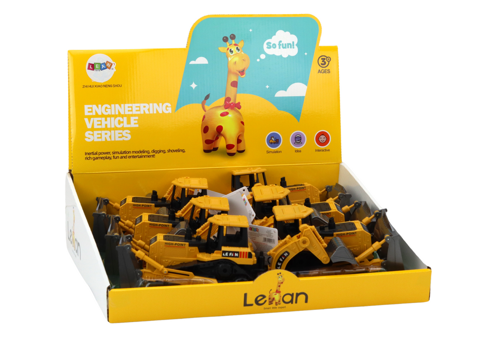 Žaislas vikšrinis ekskvatorius Lean Toys, geltonas 3