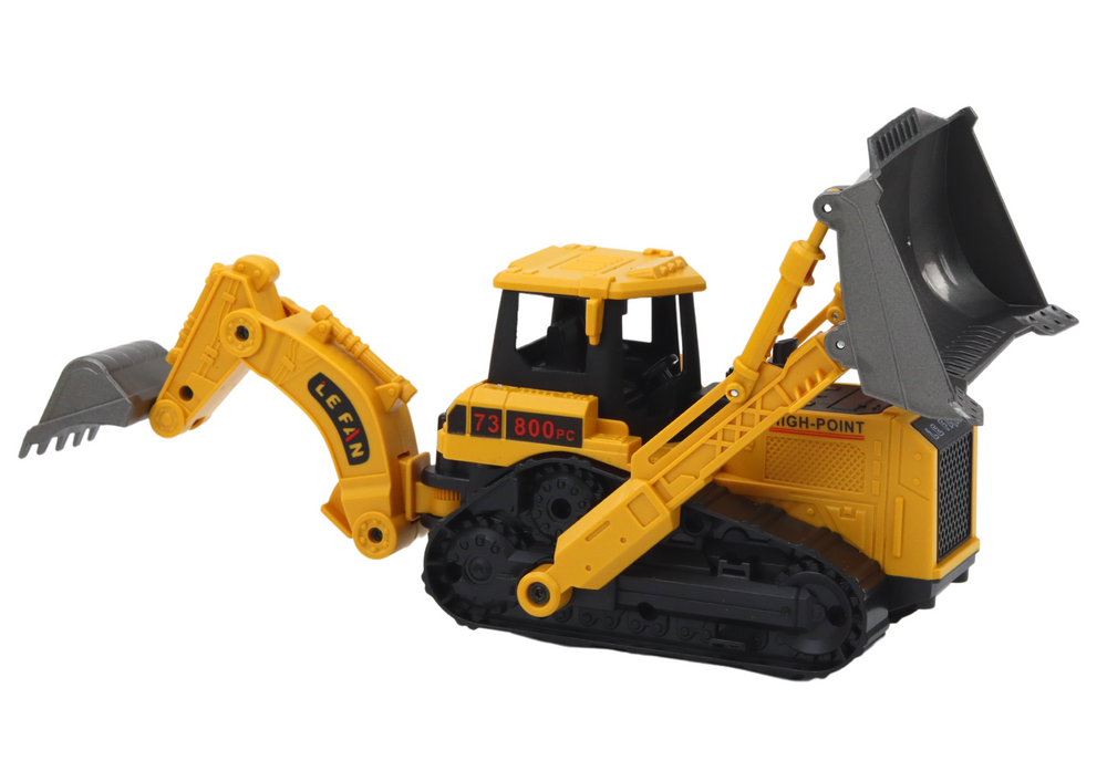Žaislas vikšrinis ekskvatorius Lean Toys, geltonas 2