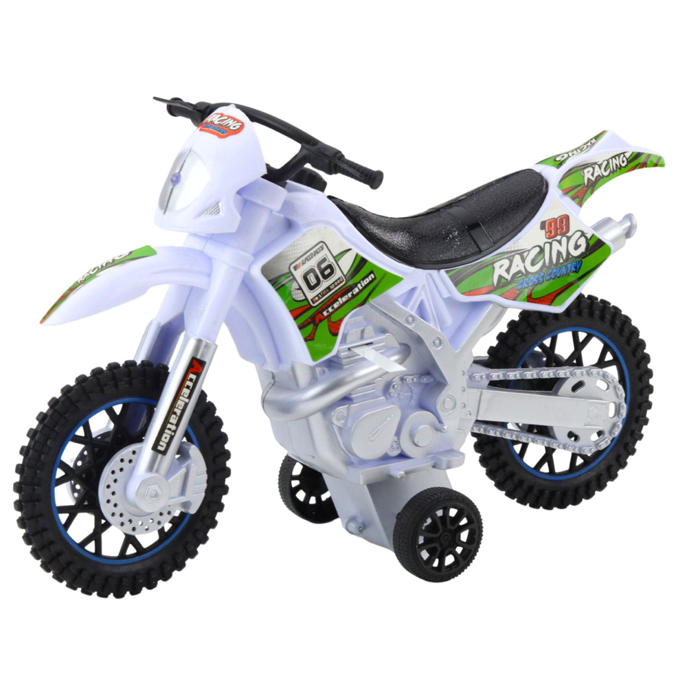 Vaikiškas krosinis motociklas su šviesos ir garso efektais 1