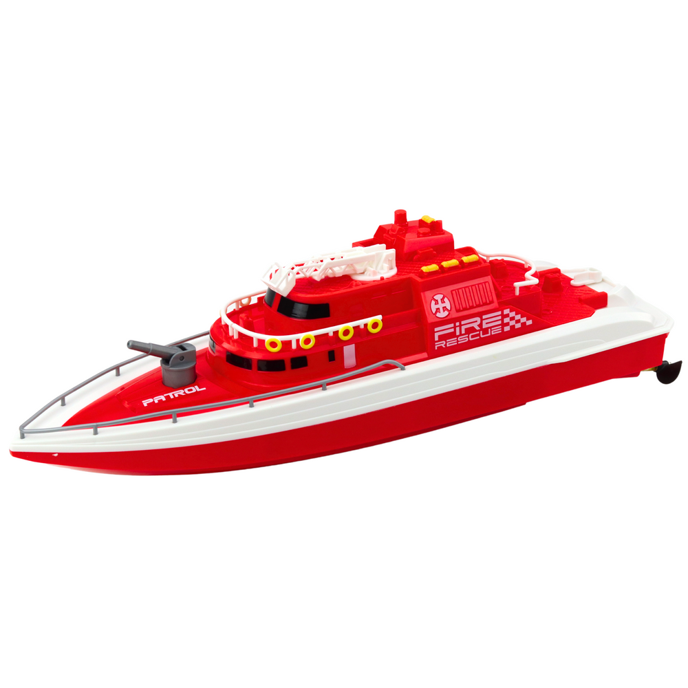 Nuotoliniu būdu valdomas motorlaivis rc 1:28 raudonas 40 cm