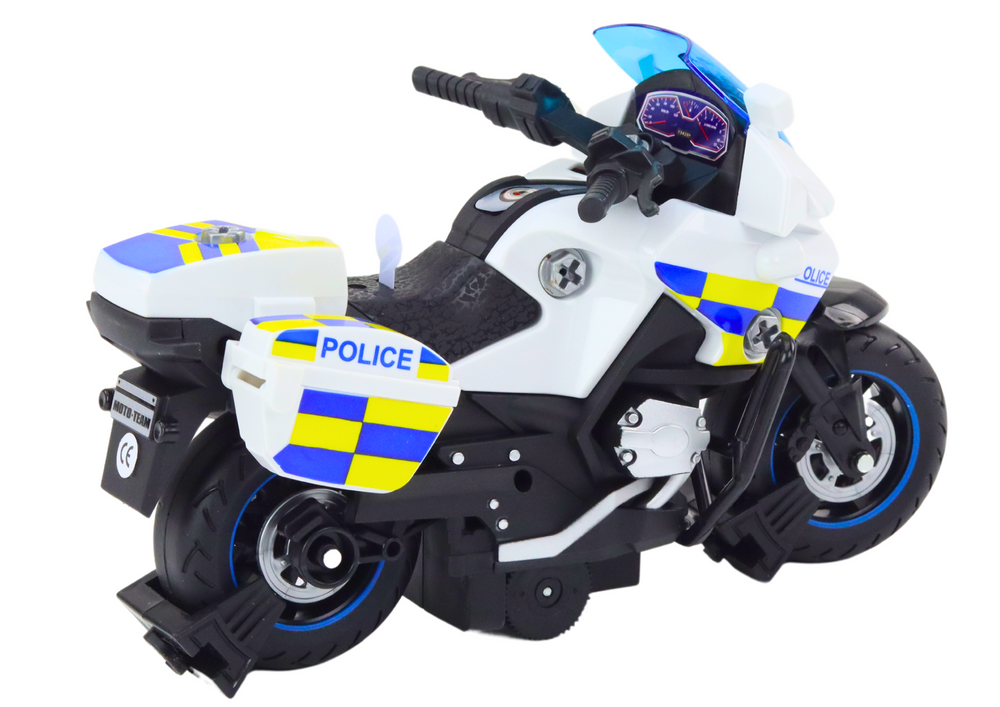 Policijos motociklas su šviesomis ir garsais vaikams 2