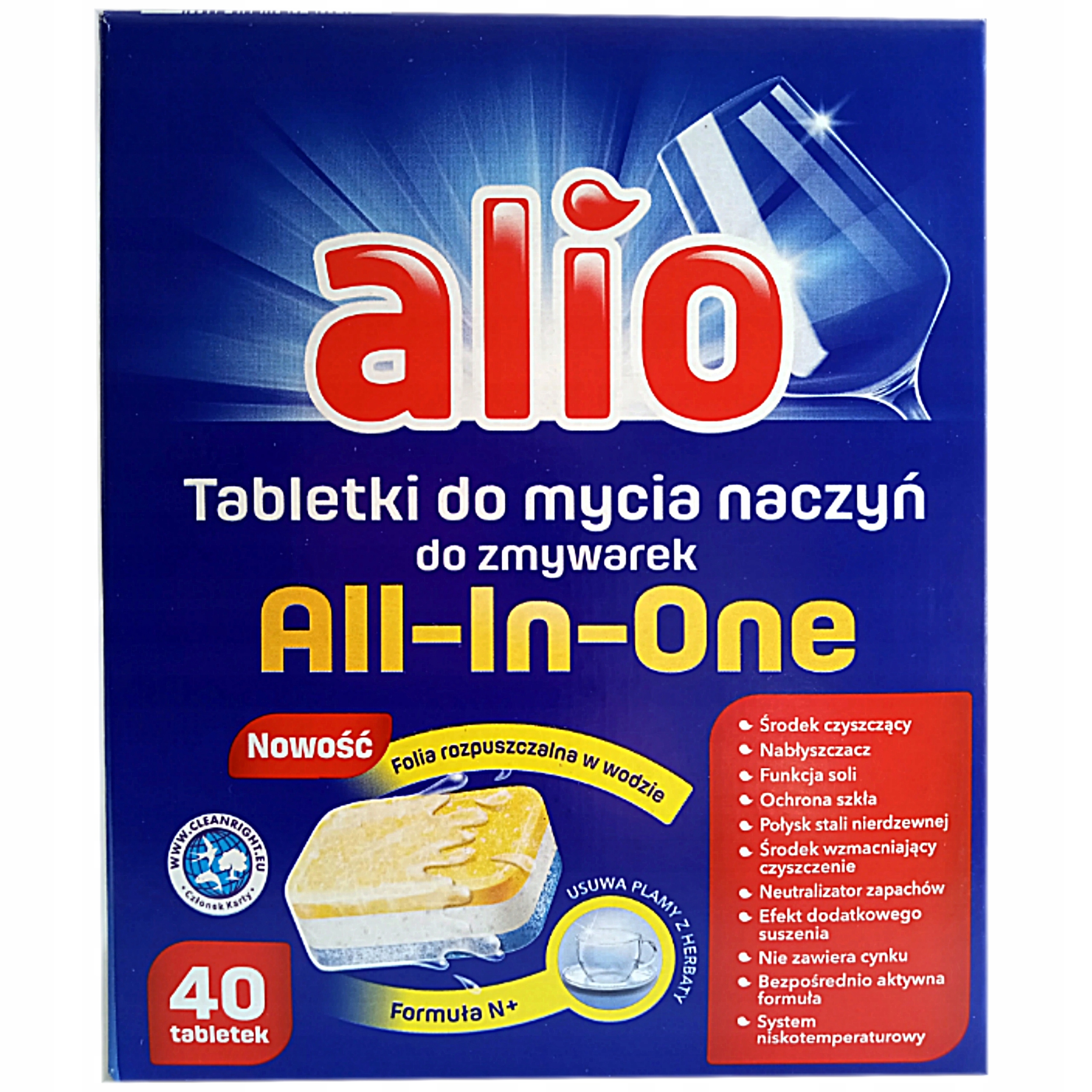 Alio all-in-one indaplovės tabletės 40 vnt