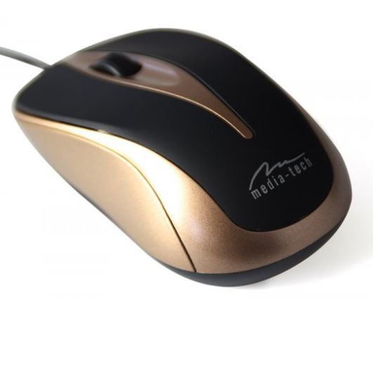 Optinė pelė mediatech mt1091mo, juoda/ruda