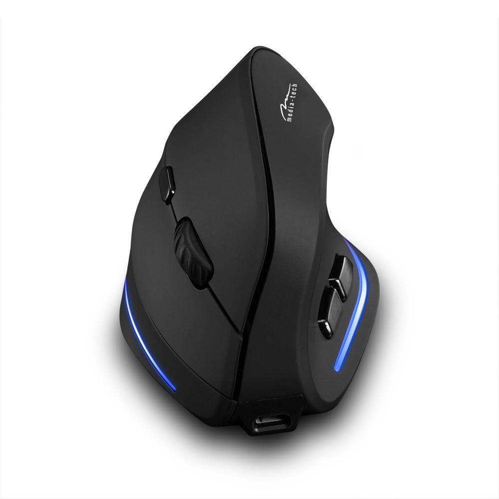 Vertikali pelė media-tech mt1123, juoda