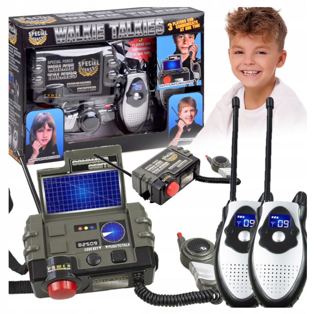 Walkie talkie racijos, skirta vaikams 2 vnt., iki 30 m
