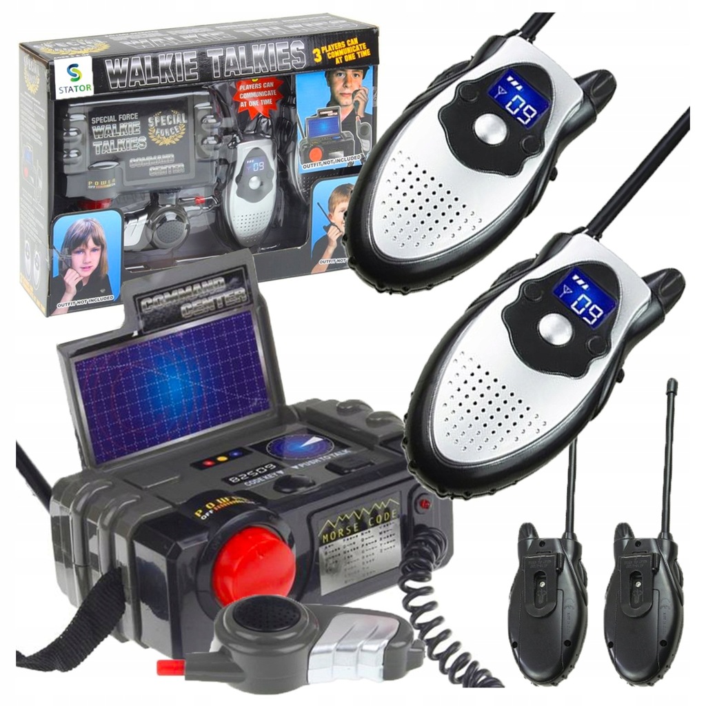 Walkie talkie racijos, skirta vaikams 2 vnt., iki 30 m