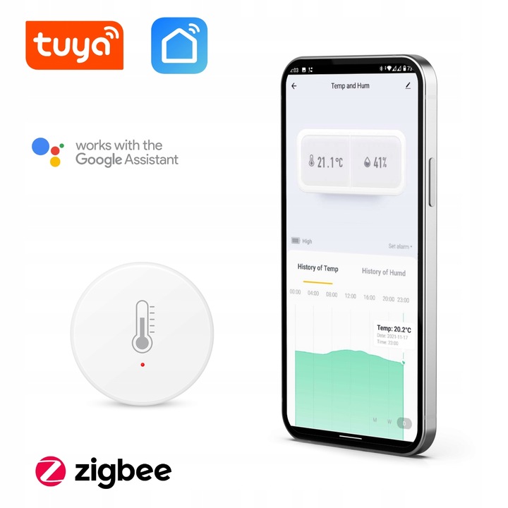 ZigBee TUYA Smart Life durų ir langų jutiklio jungtis