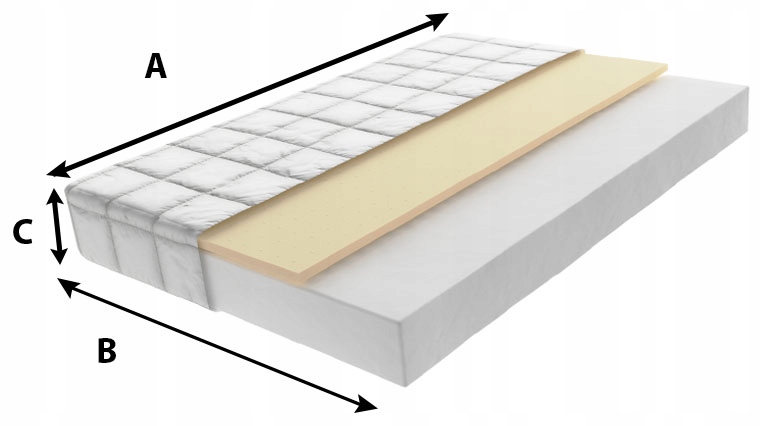 Vaikiškos lovytės čiužinys 120x60 putų latekso premium lux