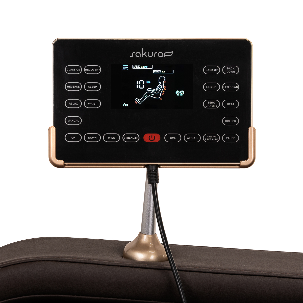 Masažinis fotelis Sakura Comfort Plus 806 – rudos spalvos