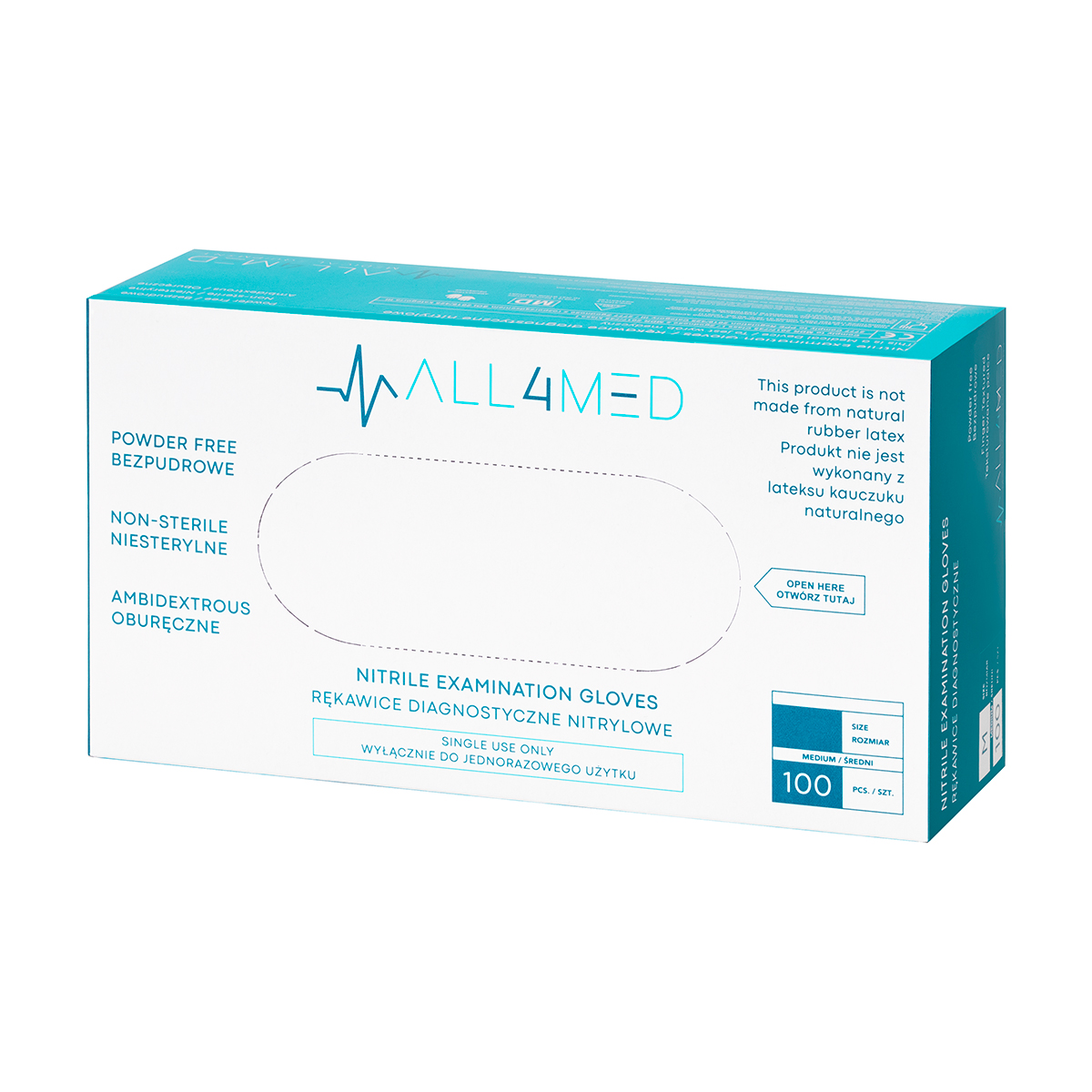 ALL4MED nitrilinės pirštinės M