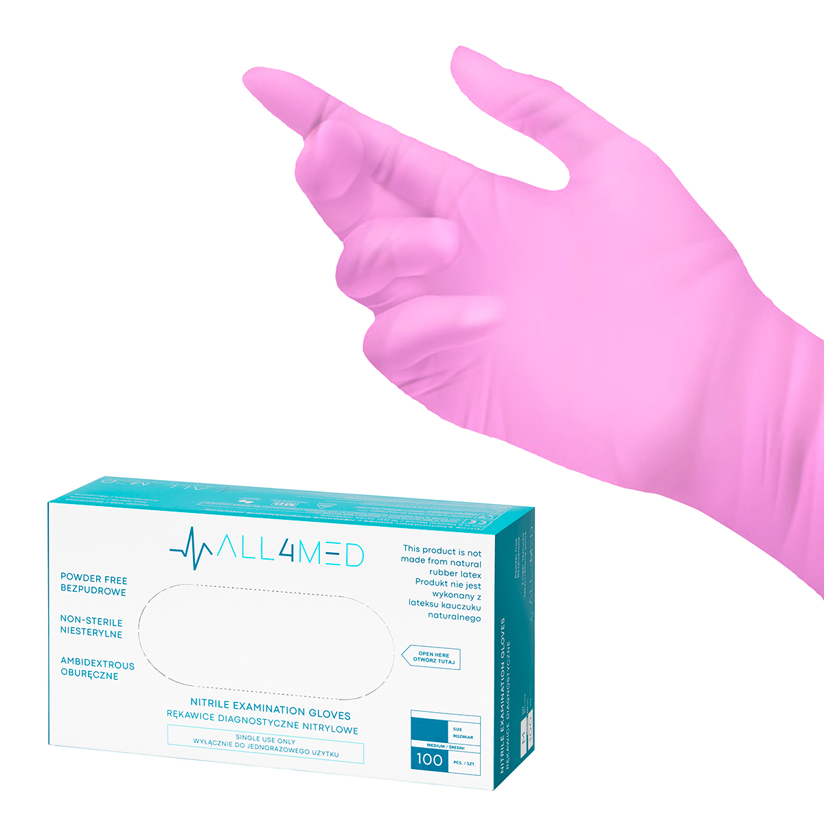 ALL4MED nitrilinės pirštinės – aukščiausios kokybės produktas S