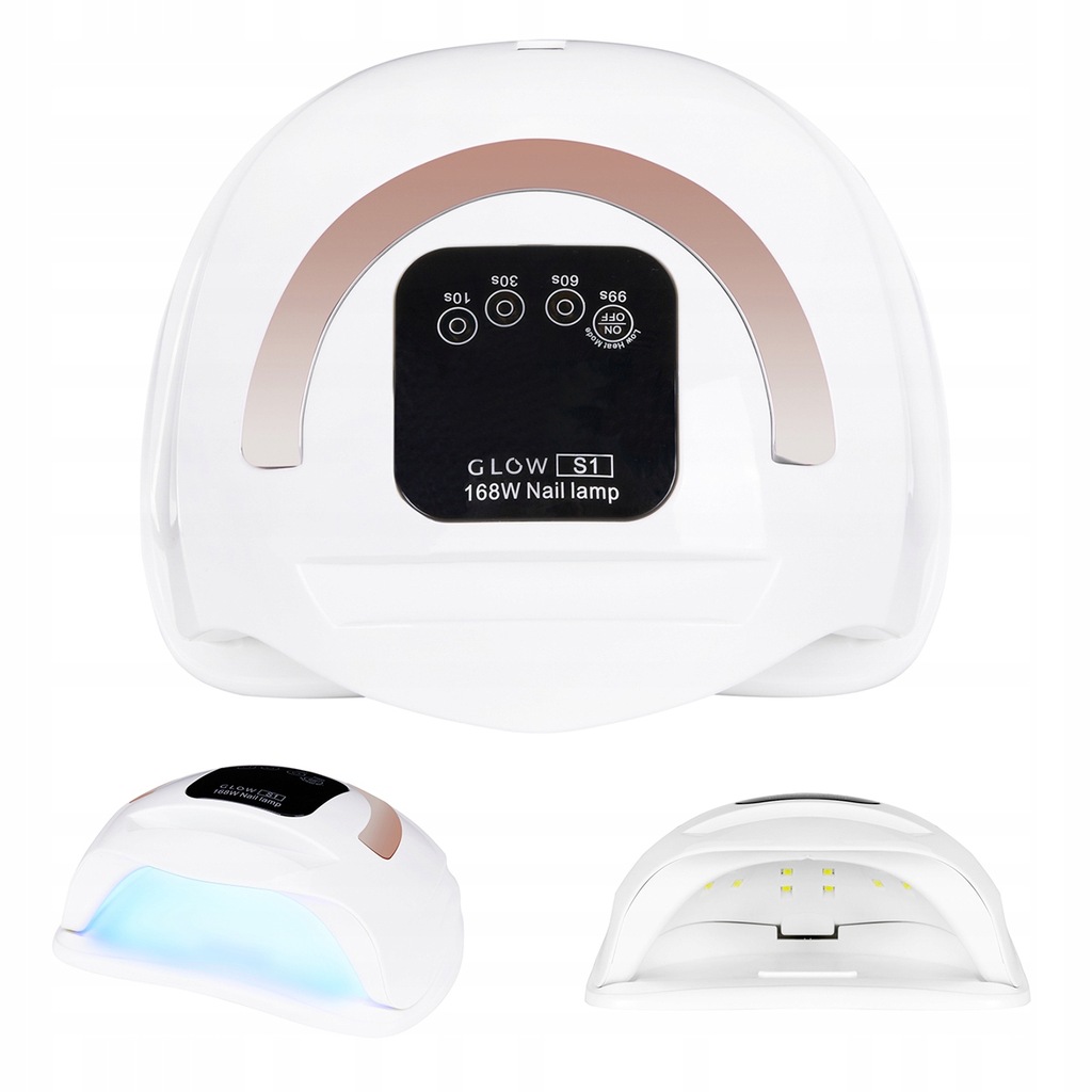 Nagų lempa activeshop uv/led s1 glow dual 168w white rose