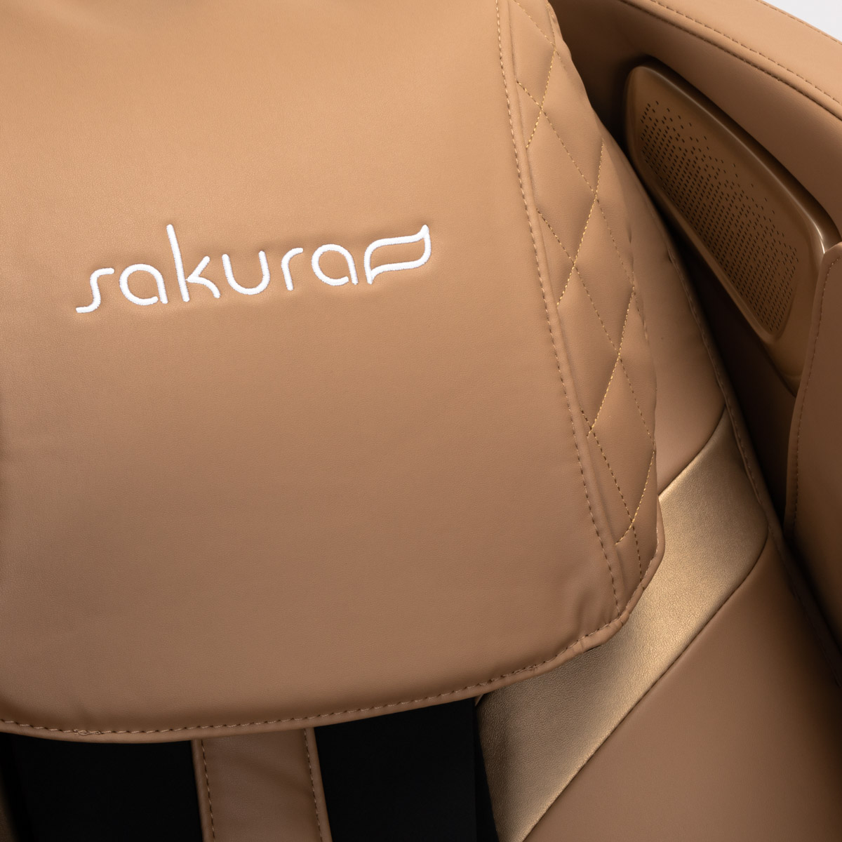 Fotelis su masažo funkcija Sakura Standart 801, rudas