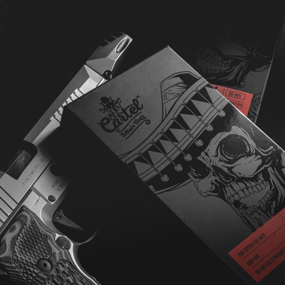 10-ties dalių tatuiruočių kasečių komplektas El Cartel V2-0.35 5RL, juodas