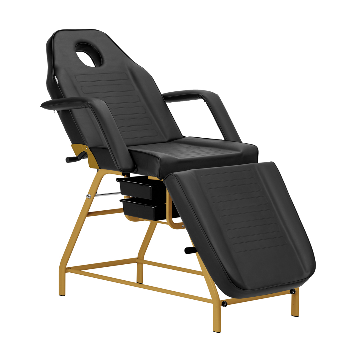 ACTIVESHOP 557G – funkcionalus kosmetologinis fotelis su dviem stalčiais