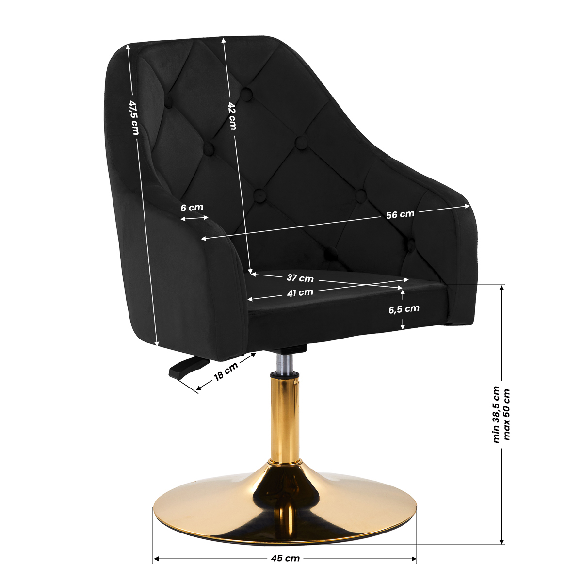 4Rico QS-BL14G – elegantiška ir funkcionali kėdė