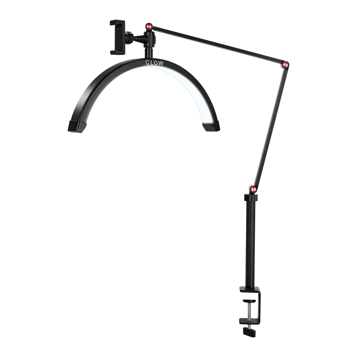 Kosmetologinė stalinė LED lempa Glow MX3, juoda