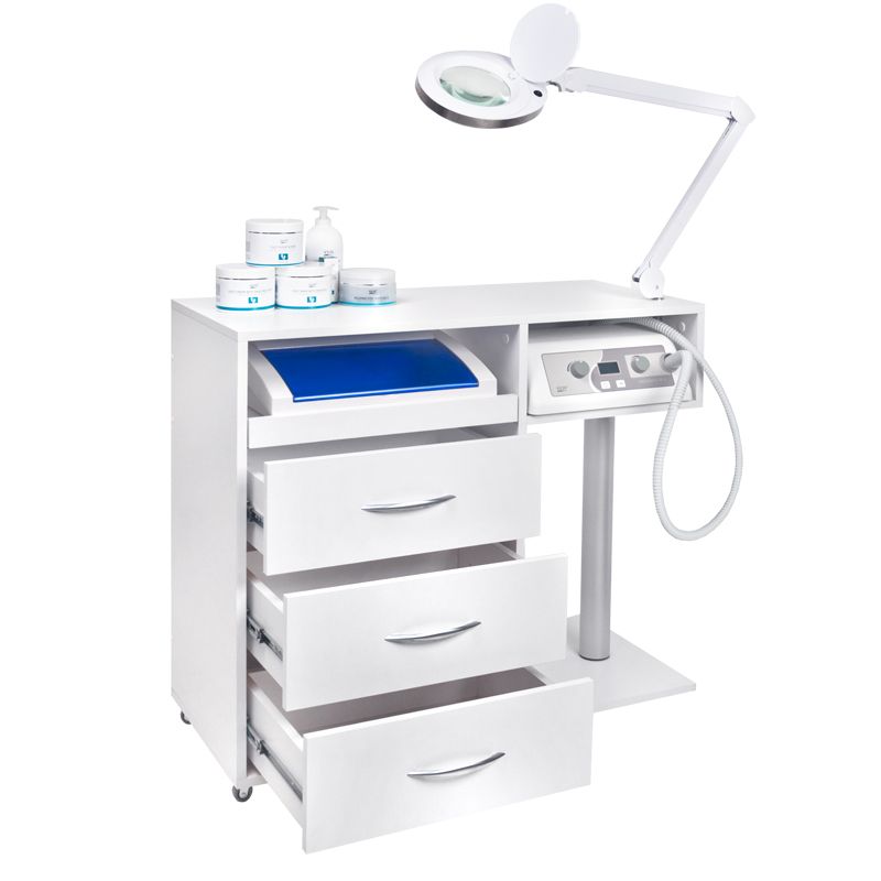Kosmetologinis stalas Y-300, baltas