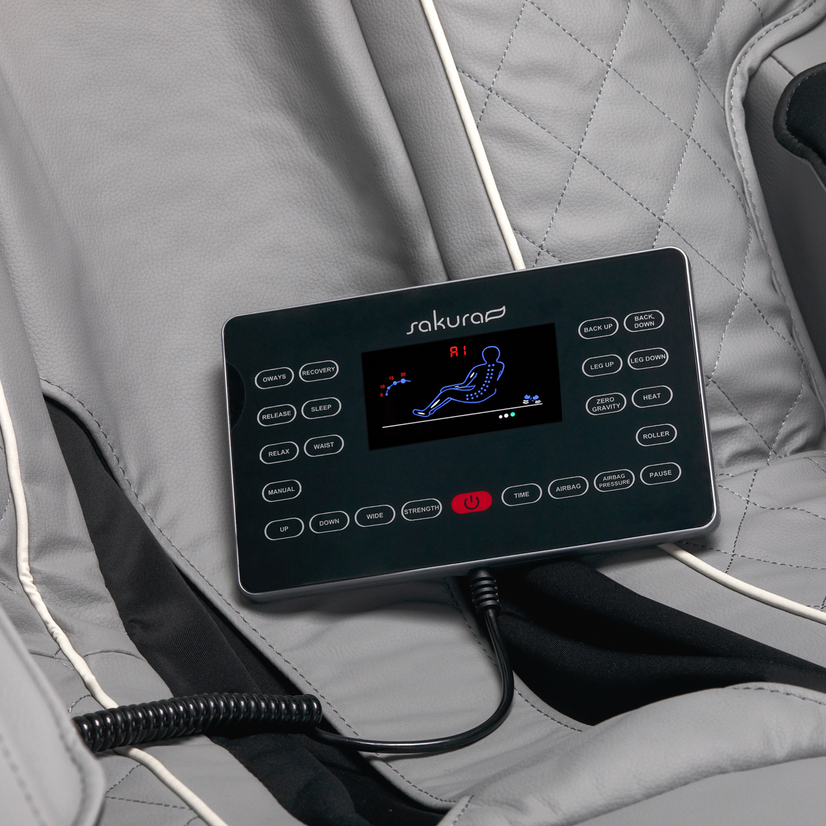 Masažinė kėdė - Sakura Comfort Plus 806 , pilka