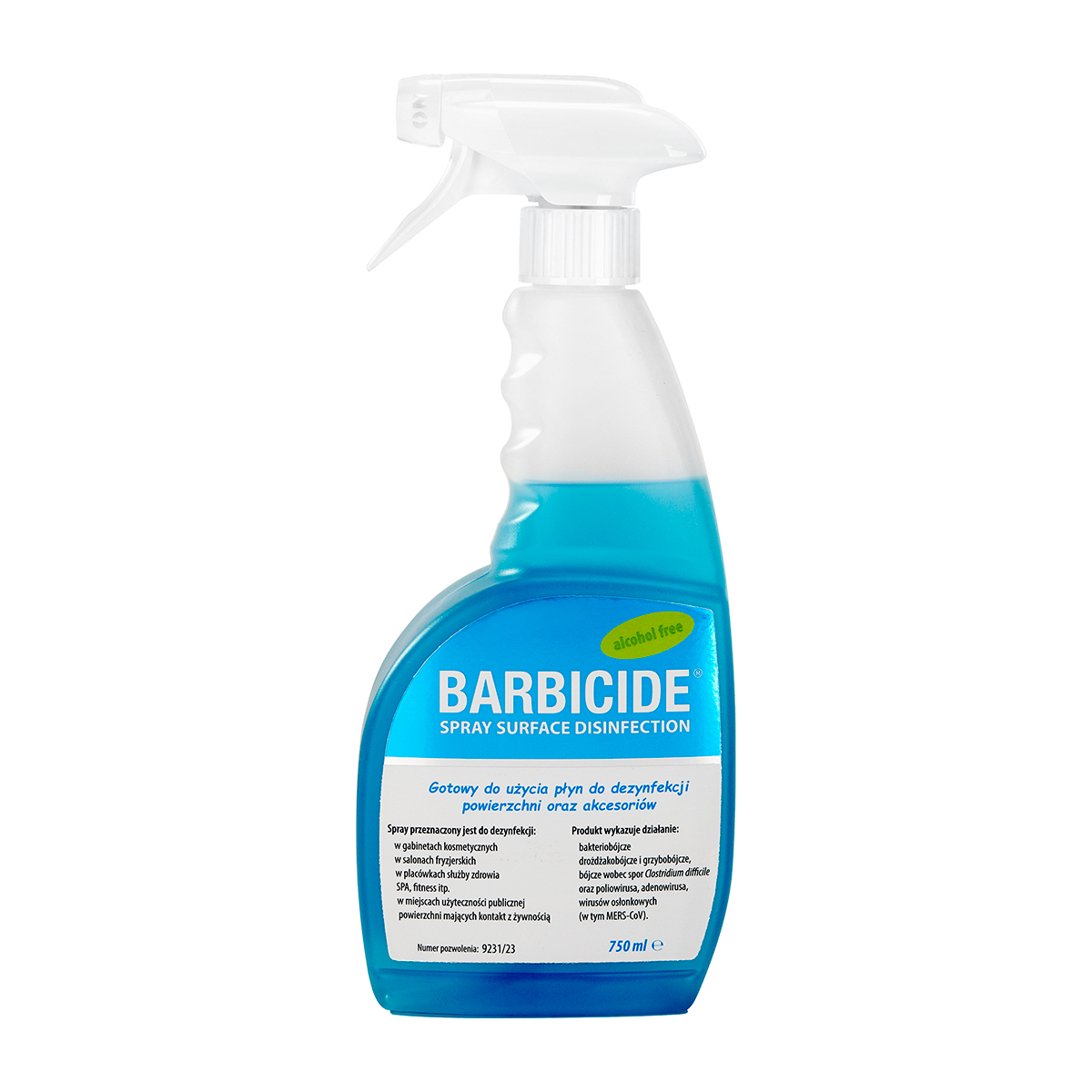 BARBICIDE purškiklis visiems paviršiams dezinfekuoti, 750 ml, bekvapis