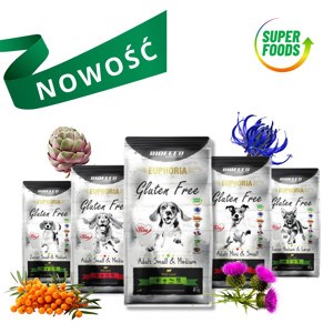 Biofeed euphoria gluten free jauniems vidutinių ir didelių veislių šuniukams su ėriena, 2 kg
