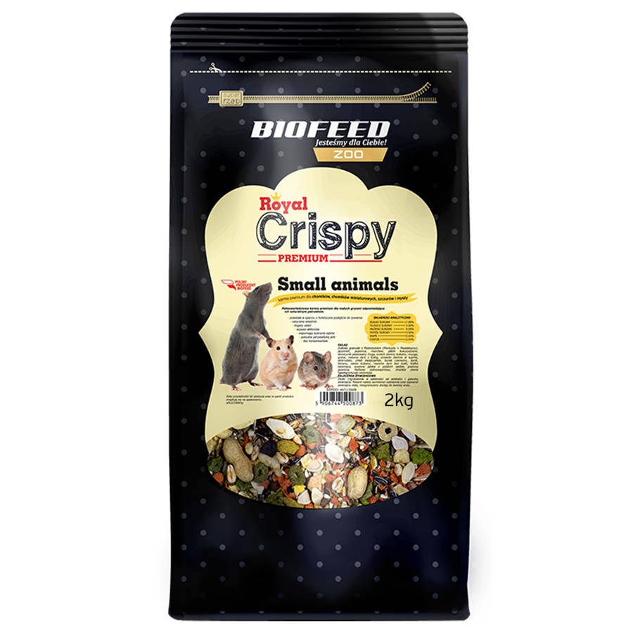 Maistas graužikams biofeed royal crispy premium, 2 kg
