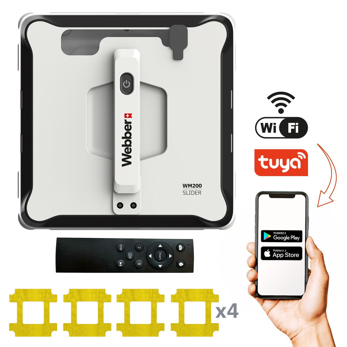 Automatinis langų valymo robotas WEBBER WM 200
