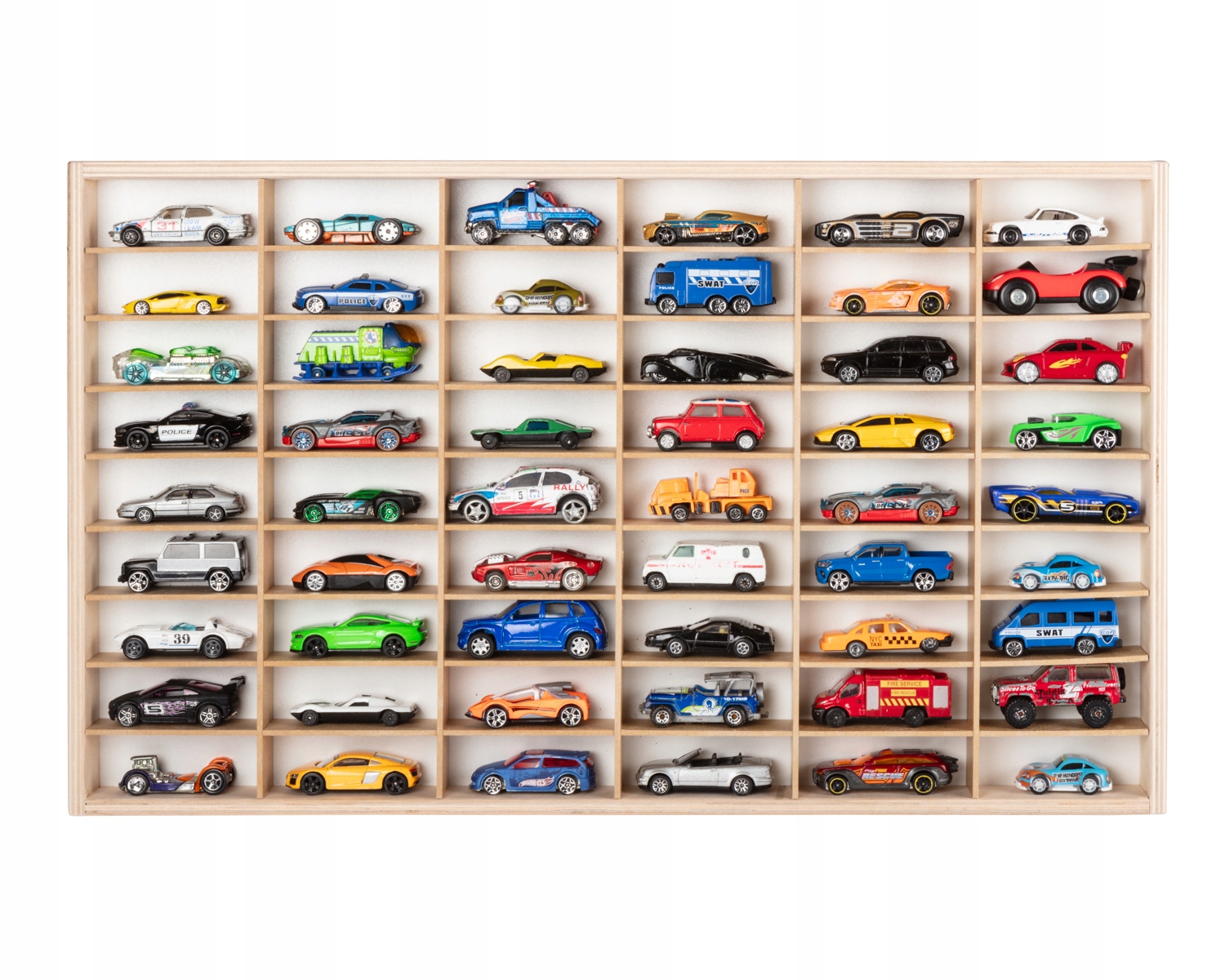 "HOT WHEELS" AUTOMOBILIŲ LENTYNŲ ORGANIZATORIUS 54 VIETOS IŠ GAMINTOJO