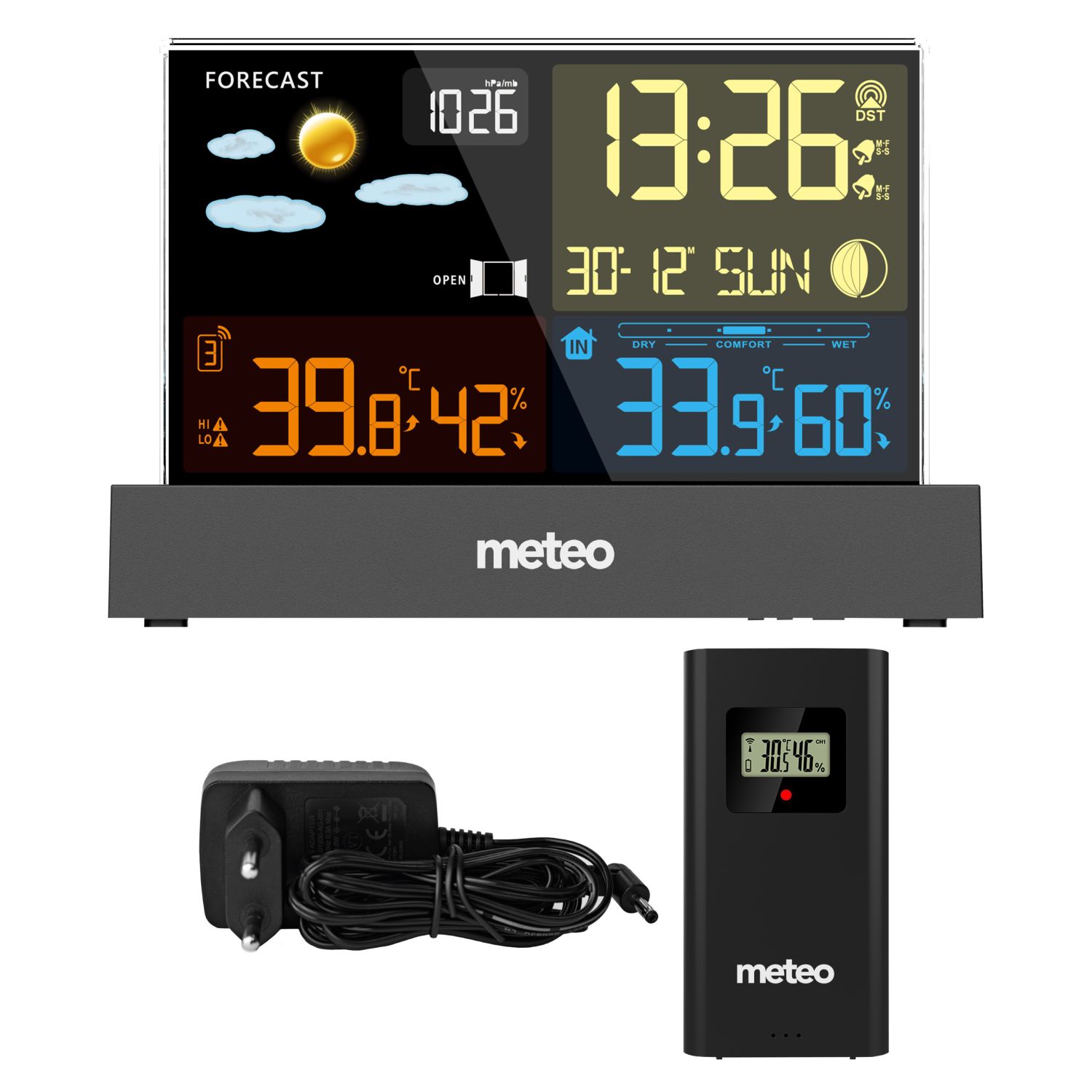 Meteorologinė stotelė meteo sp110c su dcf, juoda