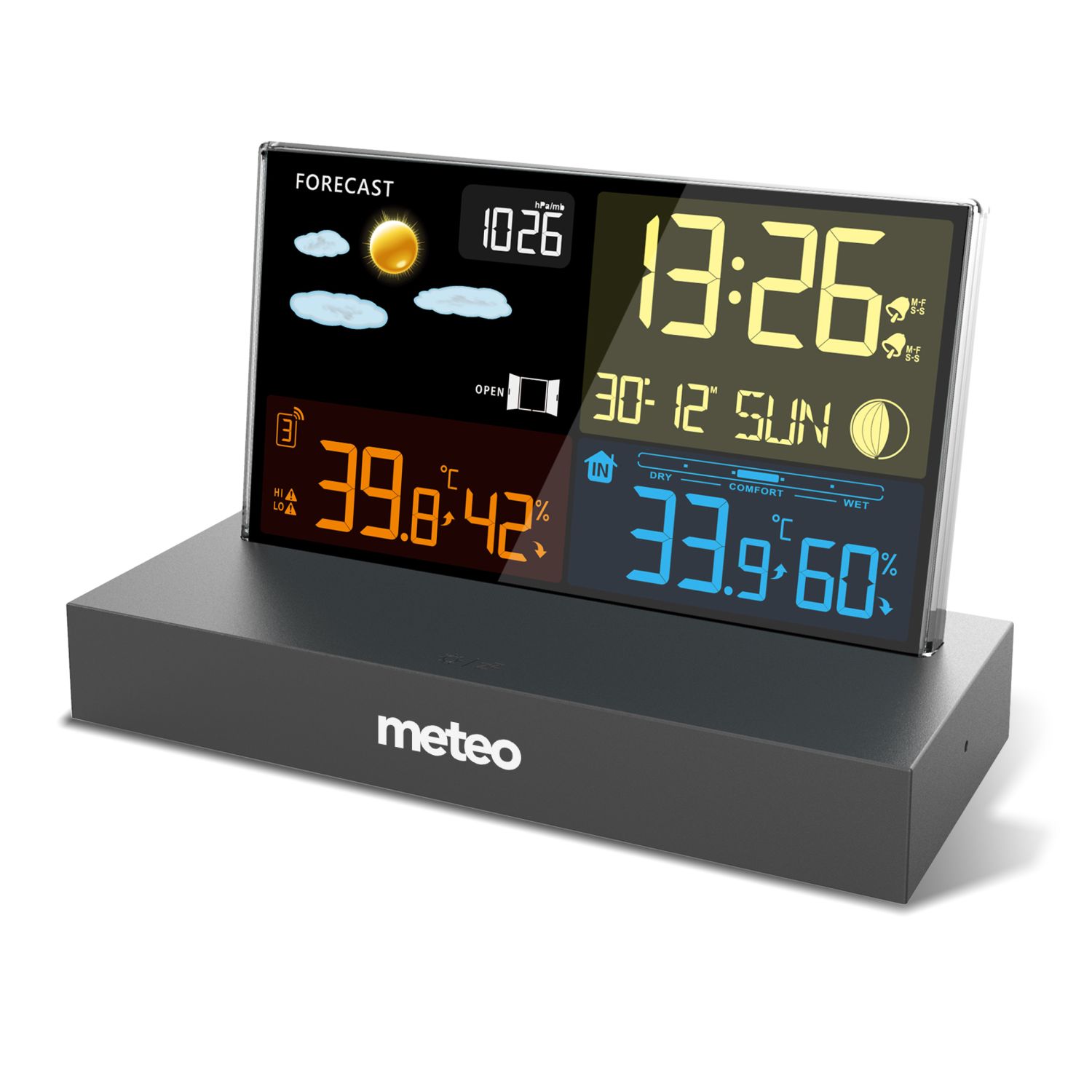 Meteorologinė stotelė meteo sp110c su dcf, juoda