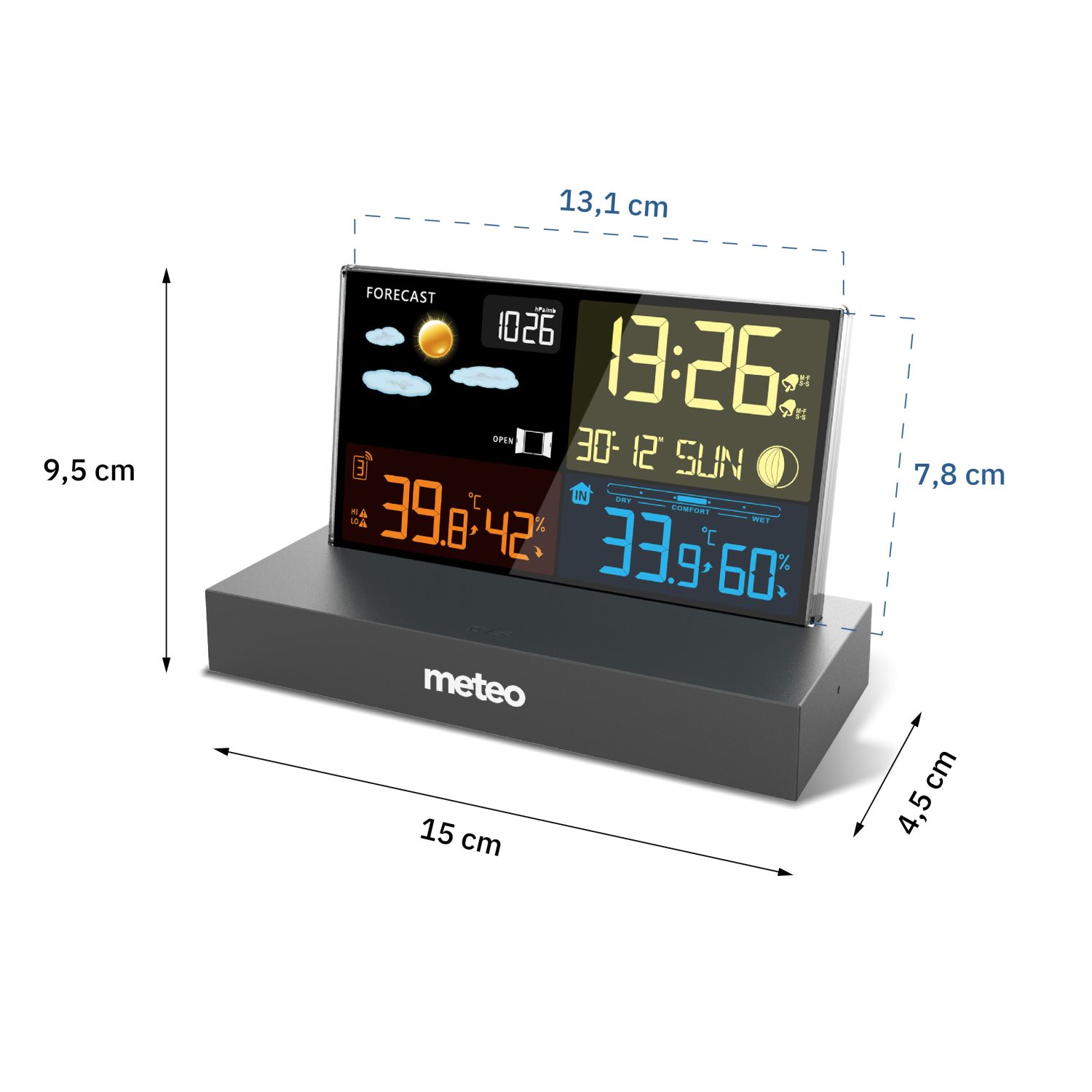 Meteorologinė stotelė meteo sp110c su dcf, juoda
