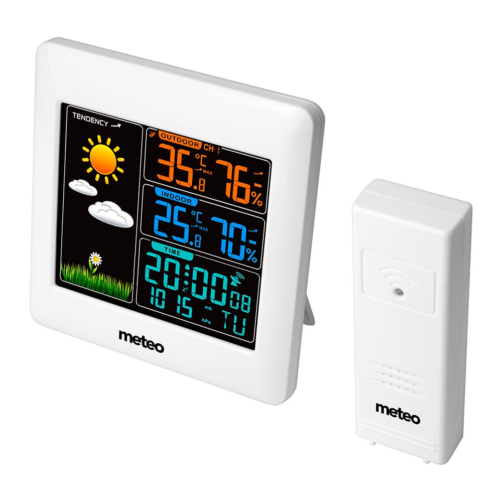 Meteorologijos stotis METEO SP93 su DCF ir meteorologiniu jutikliu
