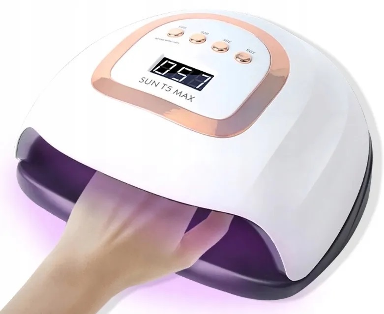 Uv vadovaujama nagų lempa 220 w hibridams, geliams, stipriems hibridams, t5 max lcd