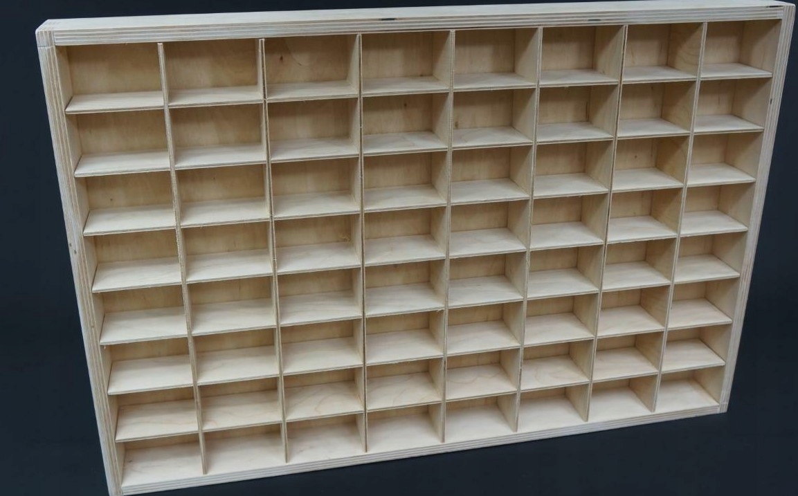 64 organizatoriaus lentyna žaislų figūrėlėms laikyti NEREIKIA KARŠTOSIOS VIETOS 60x40