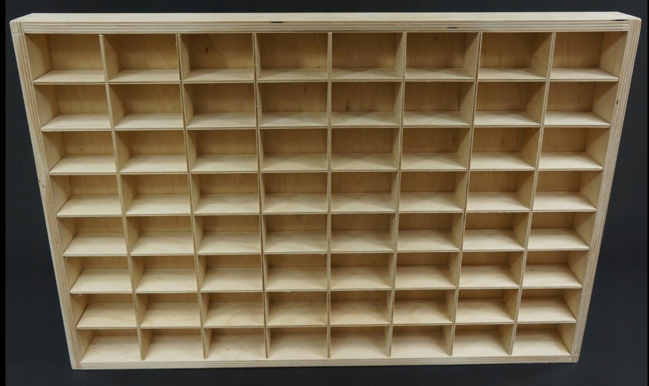 64 organizatoriaus lentyna žaislų figūrėlėms laikyti NEREIKIA KARŠTOSIOS VIETOS 60x40