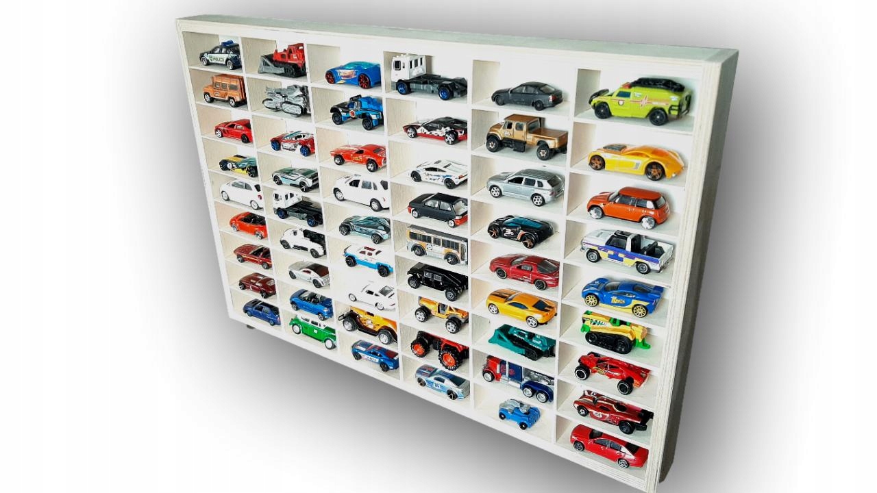 Medinis organizatorius hot wheels modelių automobiliams lentynėlė dovanoms54
